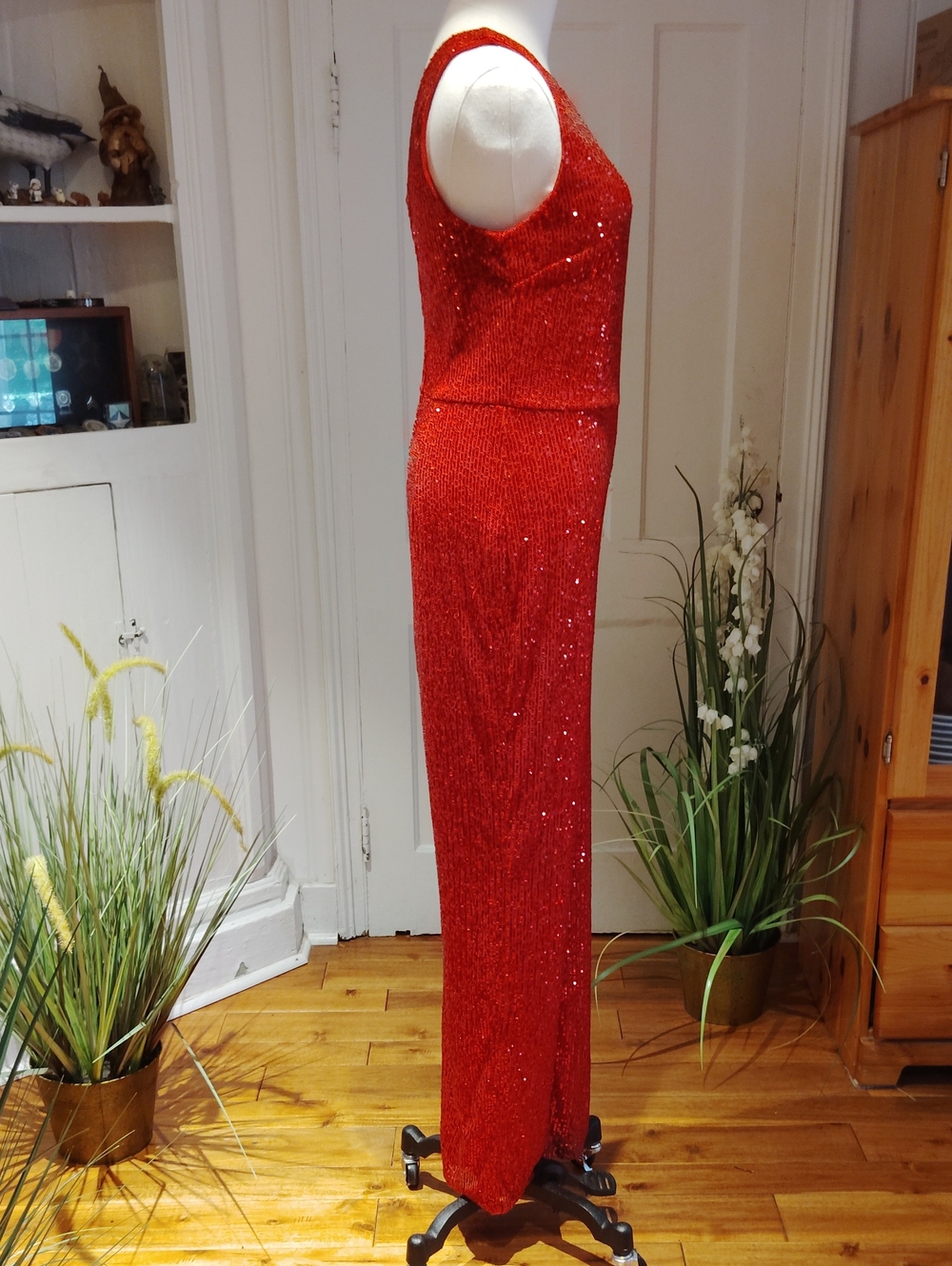 Crystal Sky Sequinned One Shoulder Jumpsuit NEW - Picture 10 of 14